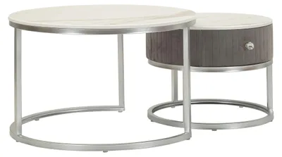 Produktbild von Daza - Couchtisch, 70x70x45h cm Grau, eine Schublade