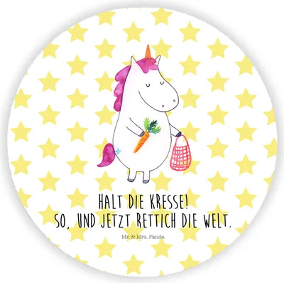 Produktbild von Mr. & Mrs. Panda Kühlschrankmagnet Einhorn Gemüse - Weiß - Geschenk, magnet, Unicorn, Biomarkt, Wochenmarkt, whiteboardmagnet, Einhörner, für pinwand, kühlschrank