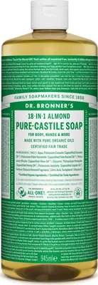 Productafbeelding van Vloeibare zeep Dr. Bronner's, 945 ml, amandelgeur