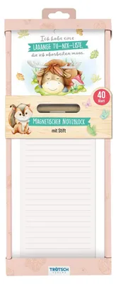 Produktbild von TRÖTSCH Notizblock mit Stift und Magnet Waldfreunde