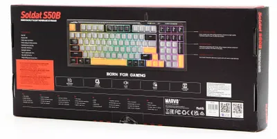 Productafbeelding van Marvo Gaming-toetsenbord SOLDAT S50B, bekabeld, USB, US-layout, zwart