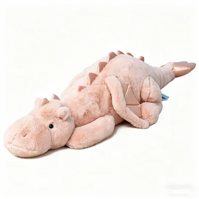 Produktbild von Plüschdrache 110 cm – Kuscheltier Drache, Körperkissen, Rosa