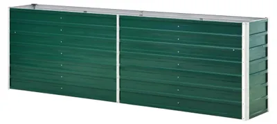 Produktbild von Hochbeet aus verzinktem Stahl 240×40×77 cm in Grün