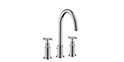 Produktbild von 3-Loch Waschtischarmatur AXOR MONTREUX 180 DN 15 m ZAG 1 1/4Zoll brushed brass brushed brass