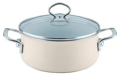 Produktbild von Riess NOUVELLE Kasserolle mit Glasdeckel 1 l Gelb