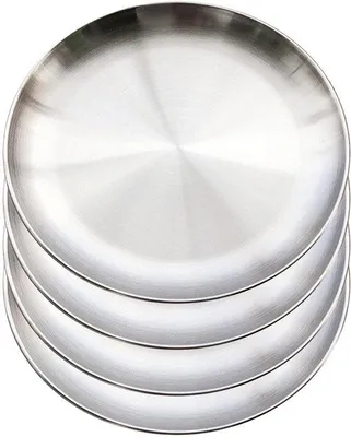 Immagine prodotto di Ciotole in acciaio inossidabile color argento - 20 cm - 4 pezzi - resistenti
