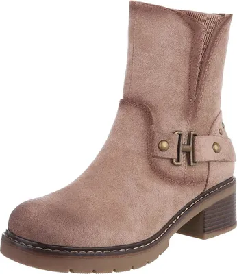 Produktbild von Ital-Design Damen Stiefeletten Klassische Stiefeletten Leicht gefüttert Wildlederoptik, Textiloptik Klassische Stiefeletten 90514973 Hellbraun Gr.  36