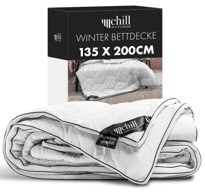 Produktbild von chill SLEEPLONGER Winterbettdecke 135 × 200 cm atmungsaktiv & pflegeleicht Hotelqualität