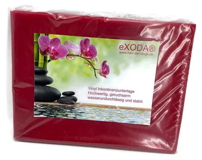 Image de Couche absorbante rouge, 180x260 cm, imperméable, lavable jusqu'à 95°C