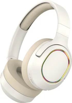 Kabellose Bluetooth 5.3-Kopfhörer, kabellose On-Ear-Kopfhörer,Off White