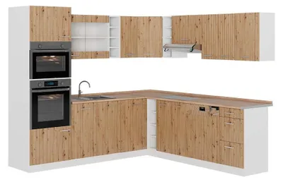 Produktbild von Eckküche Vicco R-Line Artisan-Eiche/Weiß 247 x 237 cm, AP Eiche, Model 49006