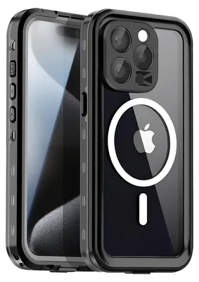 Produktbild von Shellbox, Wasserdichte IP68 Vollhülle mit MagSafe für iPhone 15 Pro, Schwarz
