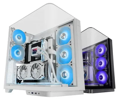 Zdjęcie produktu dla Mars Gaming MC-INFINIOLITEW, Midi Tower, PC, Biały, ATX, micro ATX, Mini-ITX, Szkło hartowane, Gaming