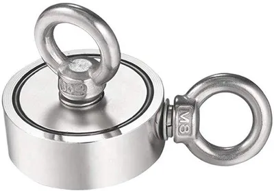 Produktbild von Famanu Forschungmagnet - Starke Neodymium - Magnetfischen - Doppelseitig - 48 mm 80 kg