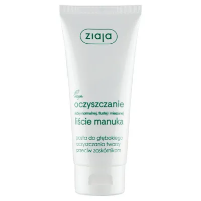 A white tube of Ziaja Manuka Tree Peeling.