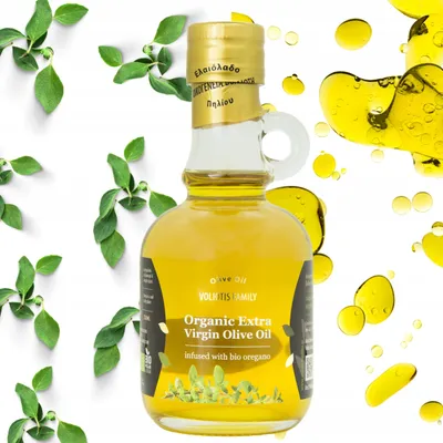 Produktbild von Voliotis | Olivenöl - Oregano Geschmack - 250 Ml - Ungefiltert - Kaltgepresst