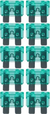Immagine prodotto di baytronic 10x fusibile auto a spina piatta standard verde 30A