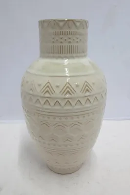 Produktbild von Gilde Vase, "Inka", Keramik, creme, VE 2, H. 30 cm, D. 16 cm Höhe: 30.00 cm Durchmesser: 16.00 cm 55370