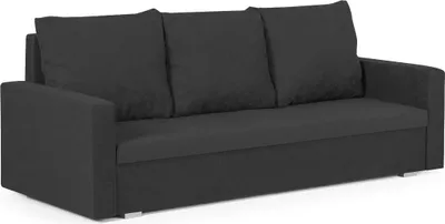 Produktbild von 3-Sitzer-Sofa mit Schlaffunktion DELTA - Schwarz