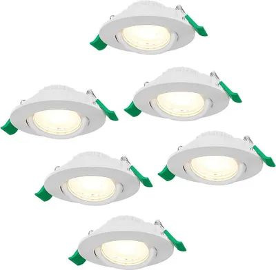Image de HOFTRONIC - Spot LED encastrable orientable 6W 570lm CCT 2700K/4000K/6000K Blanc