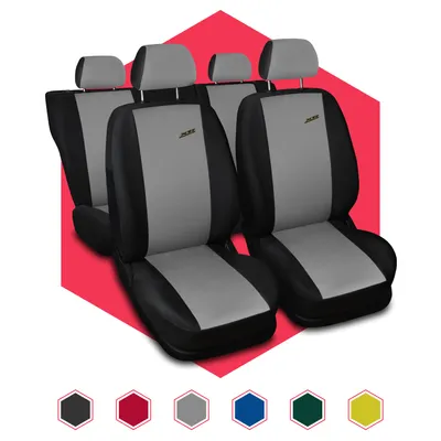Produktbild von Autositzbezüge Universal Schonbezüge Sitzauflage PKW Schonbezug Polyester Grau