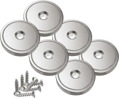 Produktbild von Starke Scheibenmagnete 40kg Kraft 32x8mm 6er Set