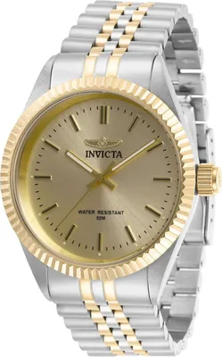 Obrázok produktu pre Invicta Specialty 29382 Pánske Hodinky - Quartz Hnací Mechanizmus - Nerezová Oceľ so Zlatým Ciferníkom - 43 mm