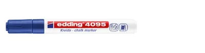 Productafbeelding van Edding 4-4095003 4095 Krijtmarker - 2 - 3 mm, blauw