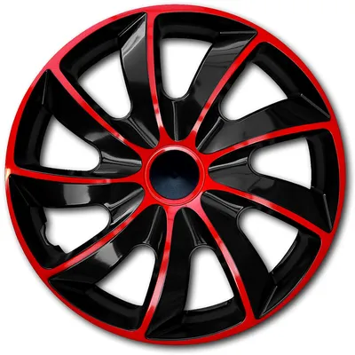 Produktbild von 16'' NRM Quad Universal Radkappe schwarz/rot 1 Stück