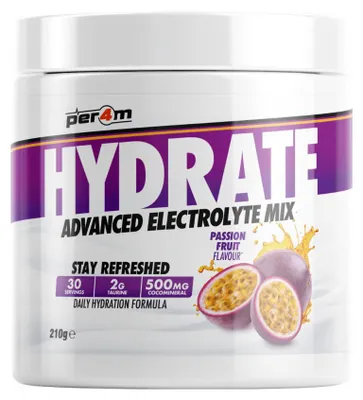 Produktbild von Per4m Hydrate Advanced Electrolyte Mix (210g) Passionfruit - Energie & Ausdauer - Elektrolyte