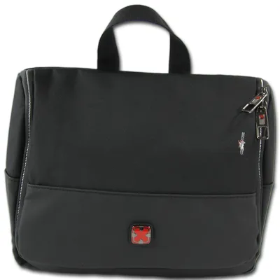 Image de Sac de voyage multifonctionnel, pochette de toilette en polyester noir. Idéal pour les voyages. Référence : D3OTD701S