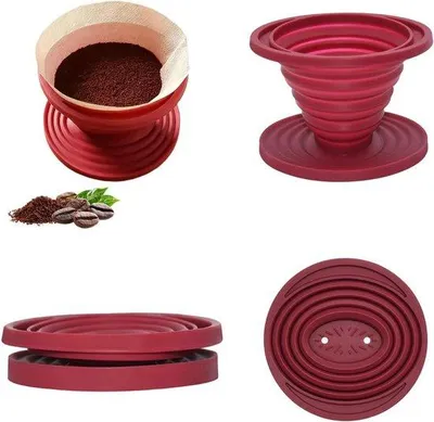 Obrázek produktu pro Silikonové kávové filtry Outdoor – přenosné a skládací – pro domácí použití