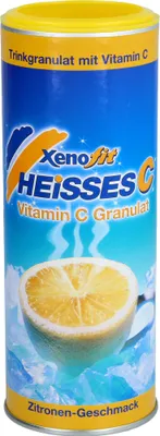 Produktbild von Xenofit Heißes C Vitamin C Granulat mit Zitronengeschmack, 270 g Pulver