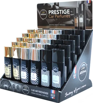 Obrázok produktu pre Aroma car PRESTIGE SPRAYGold, 26 mm, 21,5 mm, 21,2 mm