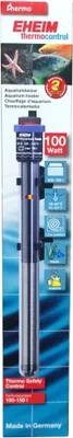 The image shows the packaging of an aquarium heater.