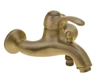 A bronze-colored faucet is shown against a white background.