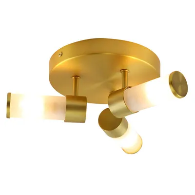 Produktbild von Olucia - CALLUM - Deckenleuchte für das Badezimmer - Gold / Weiß