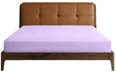 Obrázok produktu pre Napínacie prestieradlo 180 x 200 cm - 100% bavlna, 300 nití, priedušné, svetlofialové