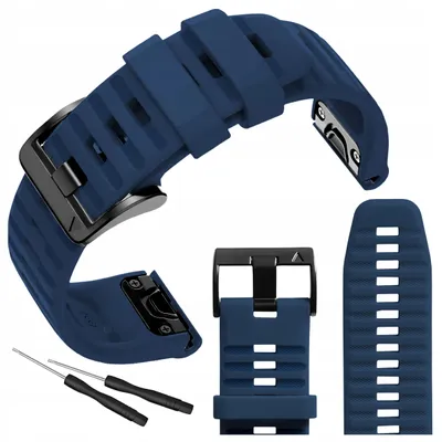 Zdjęcie produktu dla Pasek ChronSmarta do smartwatch'a Garmin Fenix 5 6 7 8 Plus Solar AMOLED 47mm QuickFit (Granatowy)