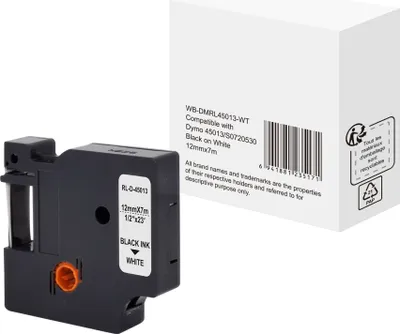Produktbild von Schriftband wie Dymo S0720530 12mmx7m sw auf ws