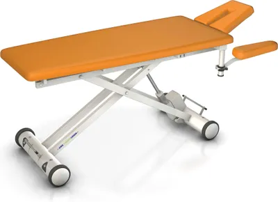 Produktbild von HWK Therapieliegen Elektrische Therapieliege "Solid E4", 80 cm, Mango, Weiß