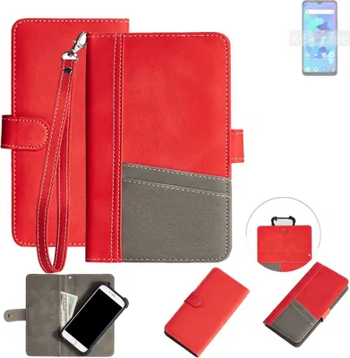 Produktbild von K-S-Trade Handy Schutzhülle für UMIDIGI A7 Hülle Portemonnee Brieftasche Klapphülle Kartenfächer Flip Wallet Case Etui