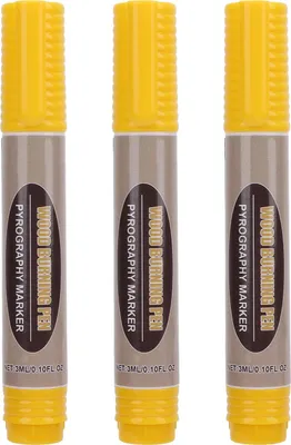 Obrázek produktu pro 3 kusy 3 ml pyrografické značkovací pero, víceúčelové pero na vypalování dřeva pro řemesla, umění, kreslení, design