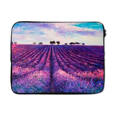 Produktbild von MuchoWow® Laptop Hülle 15 Zoll Ölfarbe - Malerei - Blumen Laptoptasche - Laptoptasche - Sleeve - Rundum-Schutz
