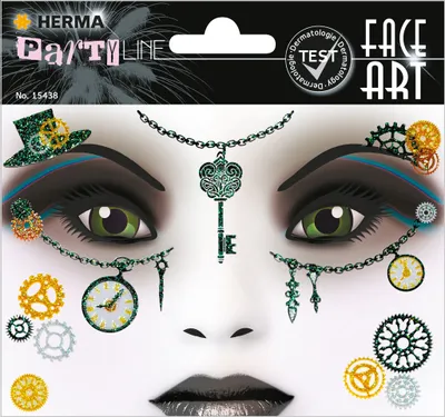 Produktbild von HERMA Face Art Sticker Gesichter "Steam Punk Amelia"