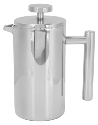French Press 350 ml, doppelwandig isoliert, Edelstahl 304, tragbar