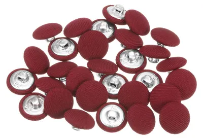 Productafbeelding van 30 stuks Karamelkleurige Vintage Naaiknopen 15 mm met Stofoverlaag