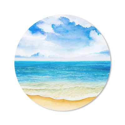 Produktbild von MuchoWow® Mauspad Mousepad Strand - Meer - Himmel 50x50 cm - Mousepads - Maus Mat - Pad - Mausunterlage - Vinyl