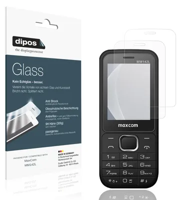 Zdjęcie produktu dla 2 folie ochronne matowe do telefonu MaxCom MM142L - ochrona przed wstrząsami, folia 9H, wykonana z tworzywa sztucznego przypominającego szkło
