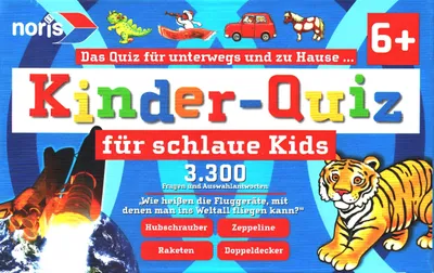 Produktbild von Noris Kinderquiz für schlaue Kids ab 6 Jahren für 1-6 Spieler